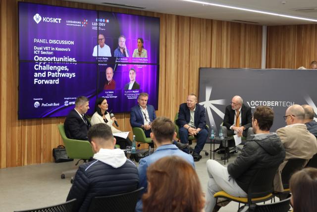 Panel discussing Dual VET at KosICT