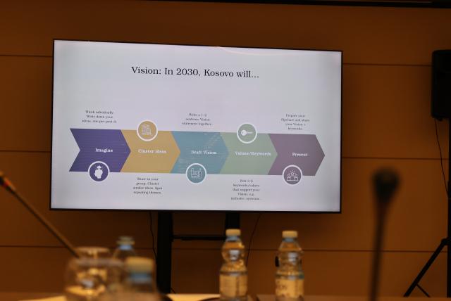 A design showing progress in defining vision of the strategy