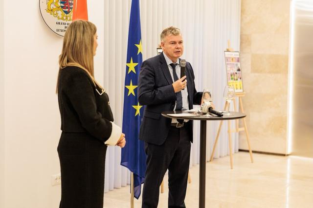 Luxembourg Ambassador speaking 