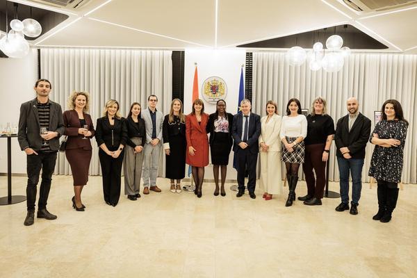 Group photo at Luxembourg Embassy for DokuTech reception