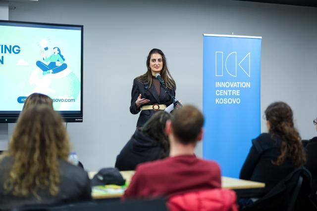 ICK hosts presenting the Hackathon activity