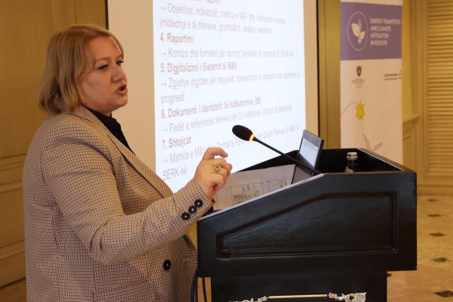 Author presenting the process and the manual functions