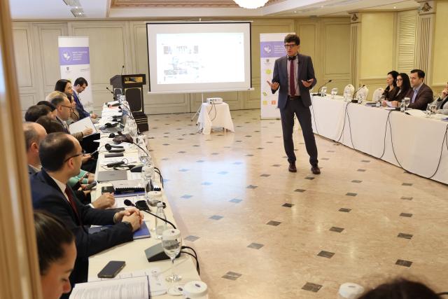 Trainer addressing participants