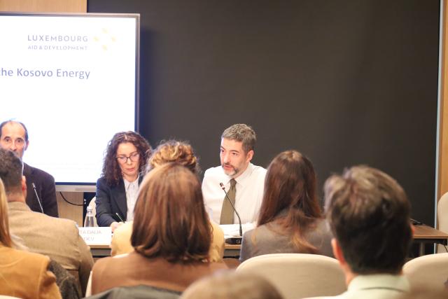 LuxDev presenting its work at a launch event