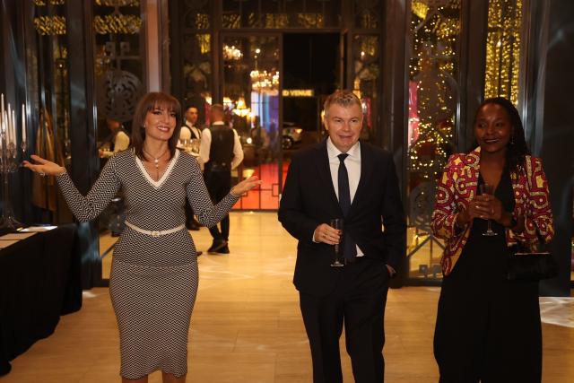 Guests arriving at the launch event of Za magazine