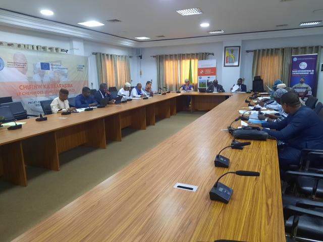 Membres du comité de pilotage en session