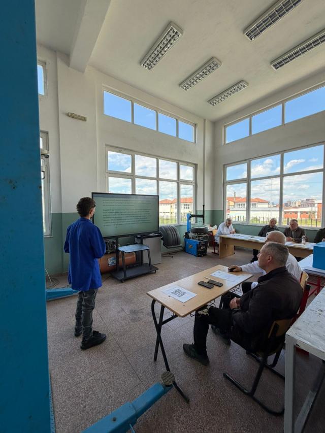 Student during assessment as part of Dual VET 