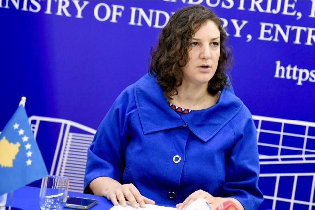 Minister of Economy at a press conference