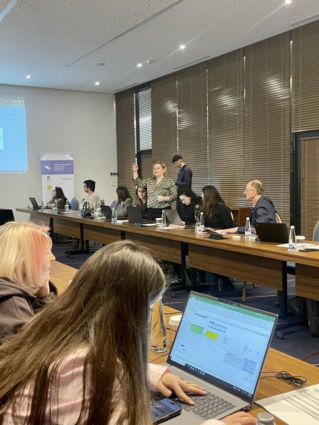 Institutional representatives addressing participants at the workshop on online platform